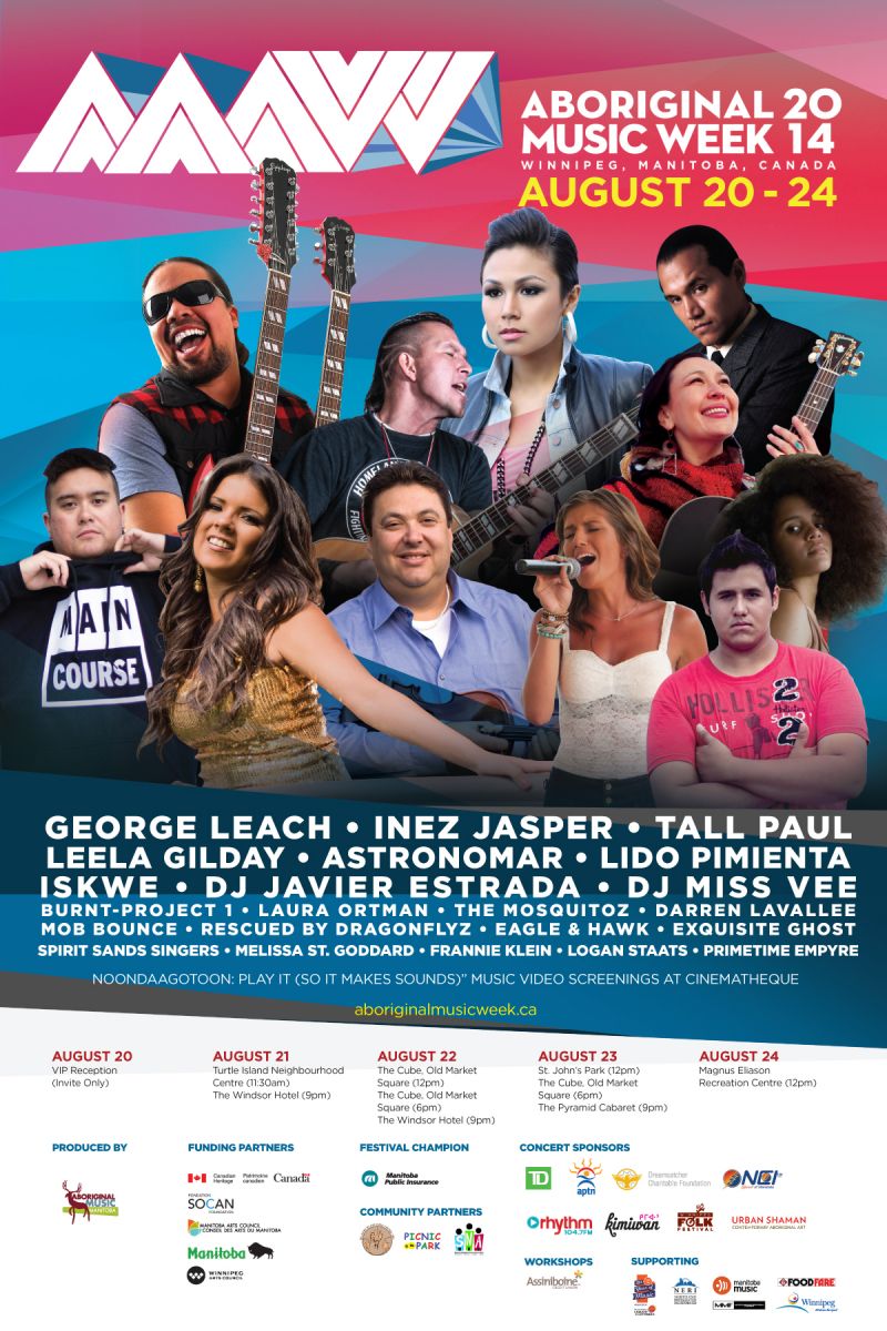 Aboriginal Music Week 2014 festival poster